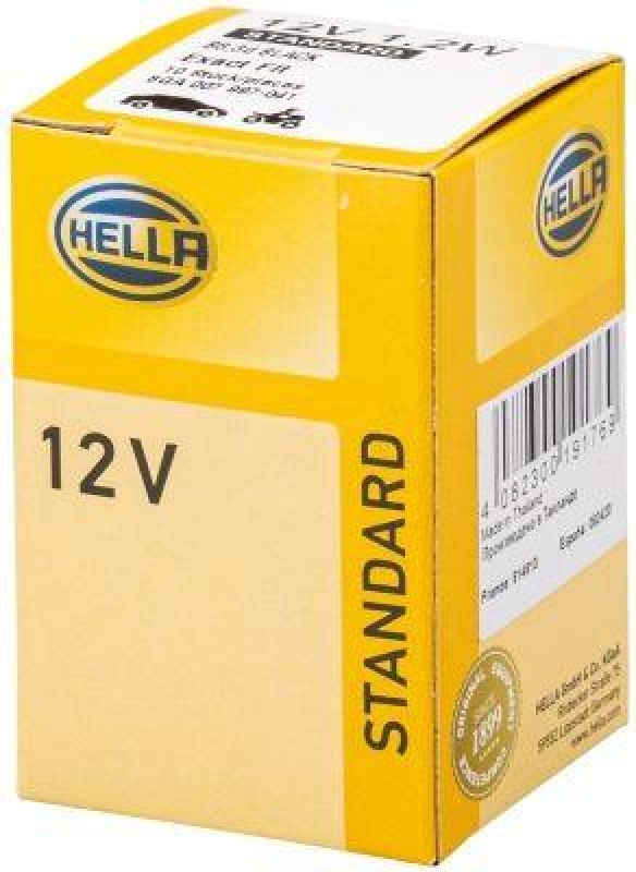 HELLA 8GA 007 997-041 Glühleuchte 12V BAX10s/B8,3d