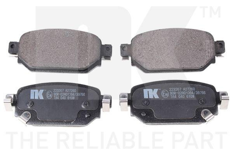 NK 223267 Bremsbelagsatz, Scheibenbremse f&uuml;r MAZDA