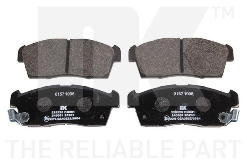 NK 225225 Bremsbelagsatz, Scheibenbremse f&uuml;r CITROEN, MITSU, PEUG, SUZUKI