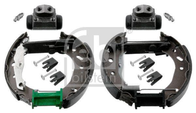 FEBI BILSTEIN 37666 Bremsbackensatz mit Anbaumaterial f&uuml;r Ford