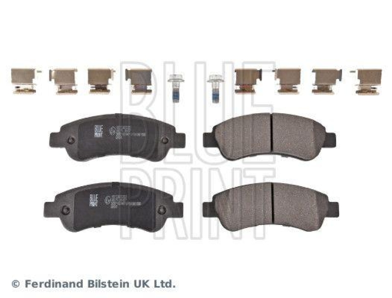 BLUE PRINT ADP154258 Bremsbelagsatz mit Befestigungsmaterial für Peugeot
