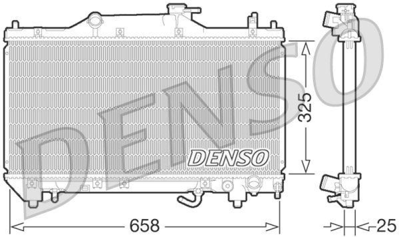 DENSO DRM50067 K&uuml;hler TOYOTA AVENSIS VERSO (_CLM2_, _ACM2_) 2.0 VVT-i (2001 - 2009)