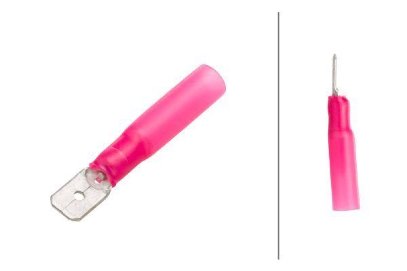 HELLA 8KW 732 568-003 Leitungsverbinder A 102 rot, Flachstecker