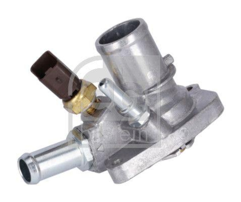 FEBI BILSTEIN 185862 Thermostat mit Gehäuse, Dichtung und Temperatursensor für Fiat