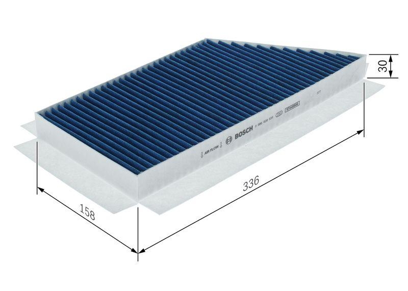 Bosch 0 986 628 635 Aktivkohleinnenraumfilter A8635