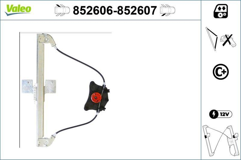 VALEO 852606 Fensterheber Komfortfunktion Hinten/L.
