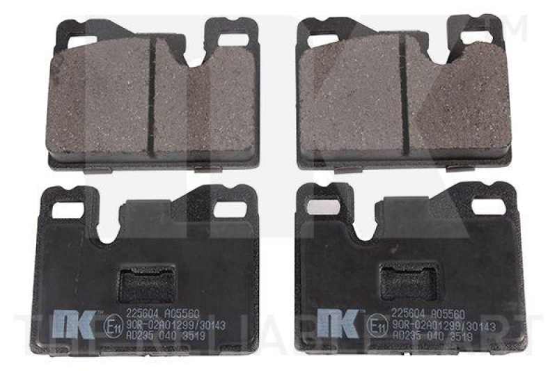 NK 225604 Bremsbelagsatz, Scheibenbremse f&uuml;r PORSCHE
