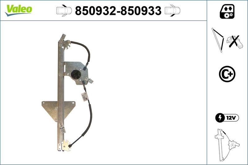VALEO 850932 Fensterheber (ohne Motor) vorne links CITROEN