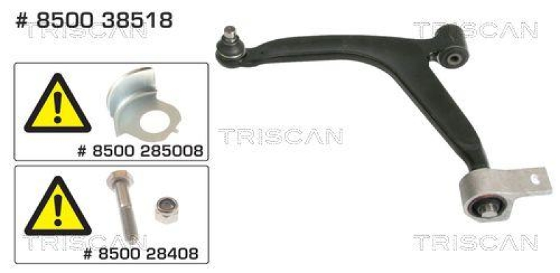 TRISCAN 8500 38518 Querlenker f&uuml;r Citroen, Peugeot