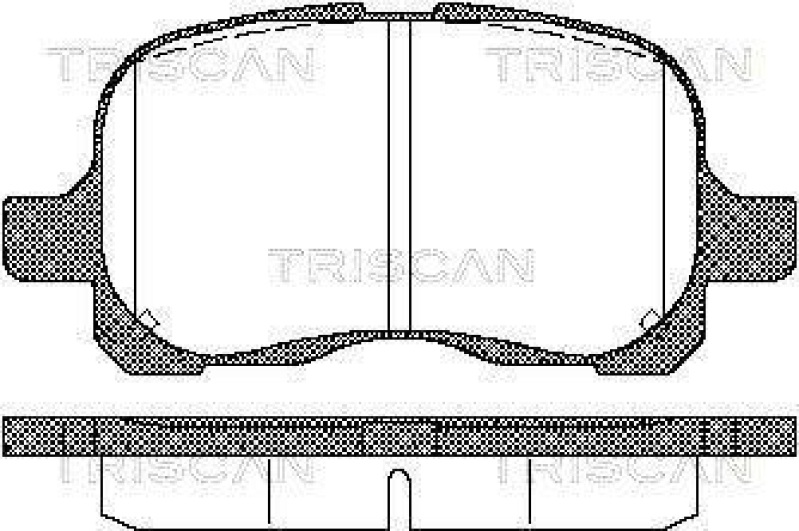 TRISCAN 8110 13020 Bremsbelag Vorne f&uuml;r Toyota Corolla