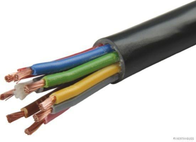 HERTH+BUSS 51275688000 Elektroleitung (H)05VV-F 8 x 1,5 mm&sup2;, PVC
