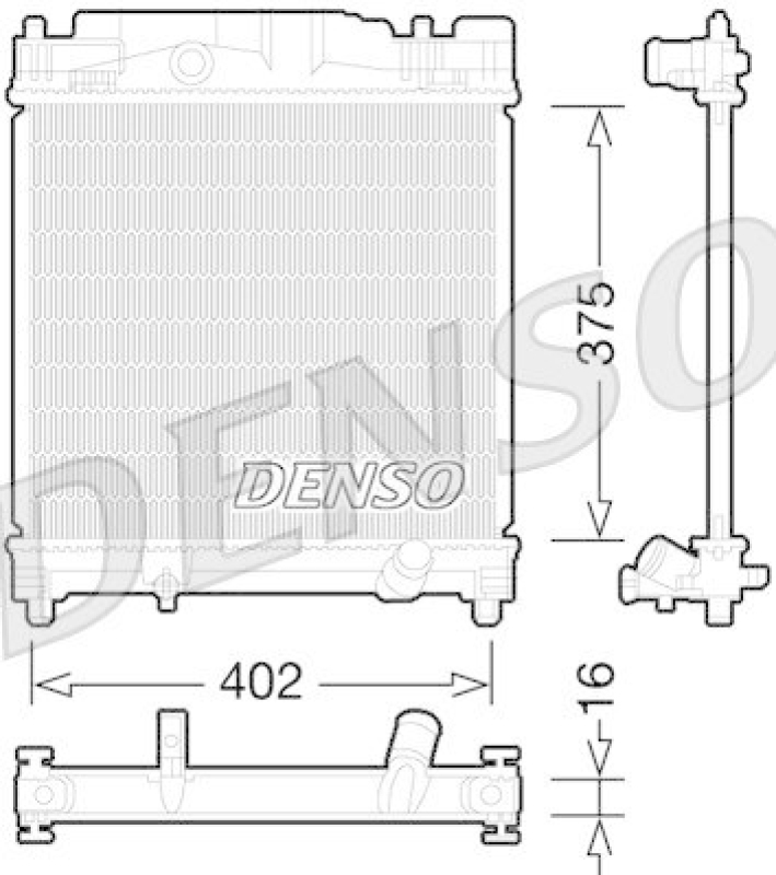 DENSO DRM50077 K&uuml;hler TOYOTA IQ (KPJ1_, NGJ1_, KGJ1_, NUJ1_) 1.0 (2009 - )