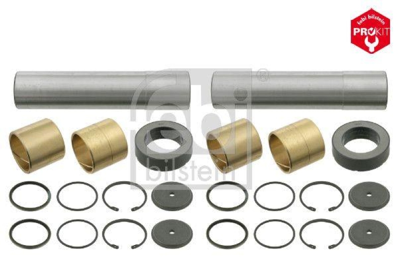 FEBI BILSTEIN 06010 Achsschenkelbolzensatz mit Gleitlager, Doppelsatz für EVOBUS