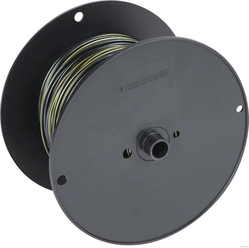 HERTH+BUSS 51274908020 Elektroleitung FLRY-B,1,5 mm², schwarz/gelb, PVC