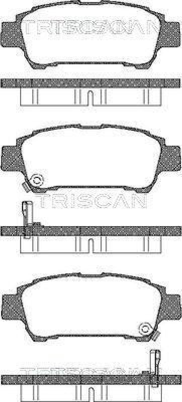 TRISCAN 8110 13027 Bremsbelag Hinten f&uuml;r Toyota Previa