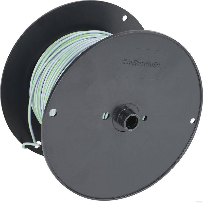 HERTH+BUSS 51274908034 Elektroleitung FLRY-B,1,5 mm&sup2;, grau/gr&uuml;n, PVC