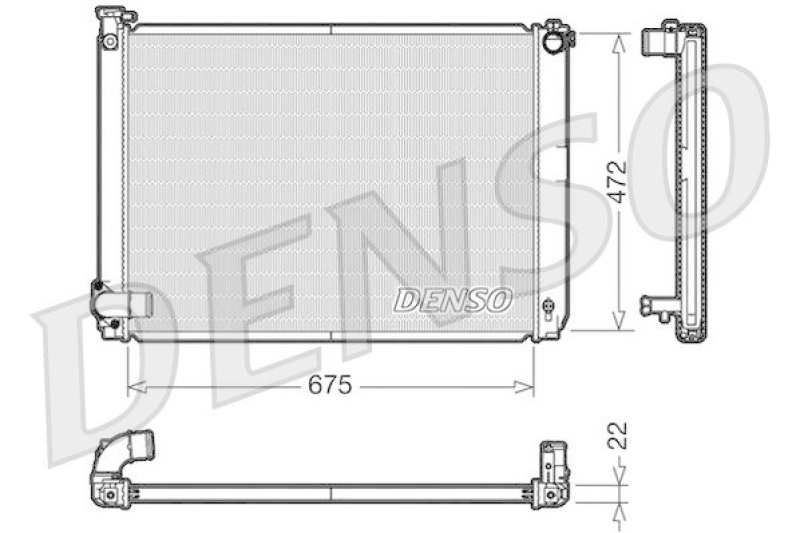 DENSO DRM51005 K&uuml;hler LEXUS RX (MHU3_, GSU3_, MCU3_) 400h AWD (2004 - 2008)