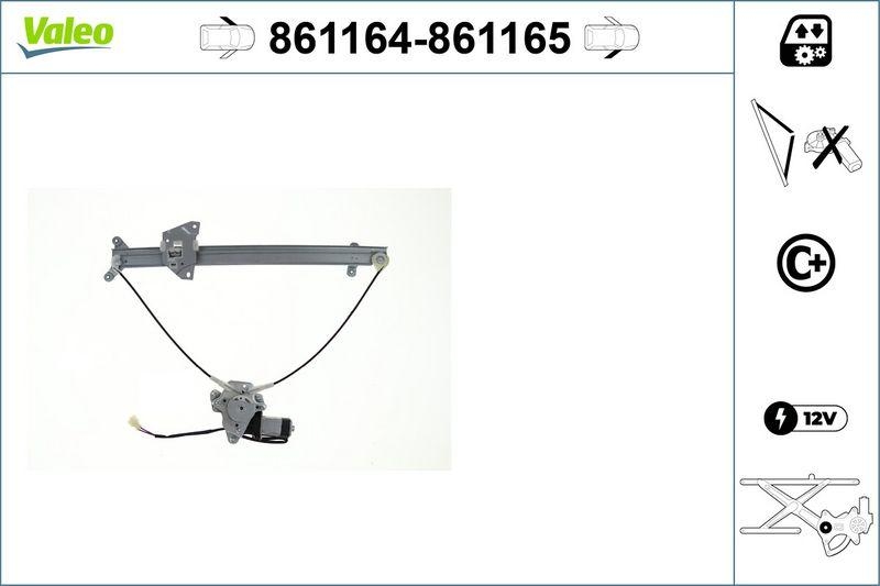 VALEO 861165 Fensterheber nur mit Komfort FR