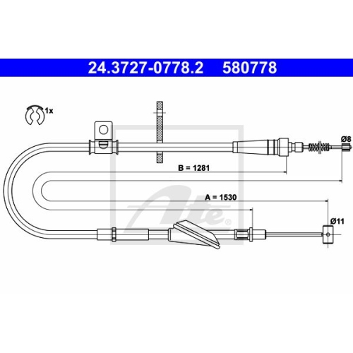 ATE 24.3727-0778.2 Bremsseil