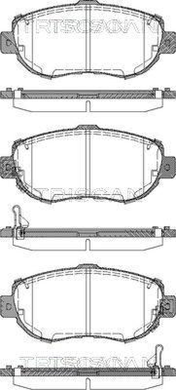 TRISCAN 8110 13044 Bremsbelag Vorne f&uuml;r Lexus