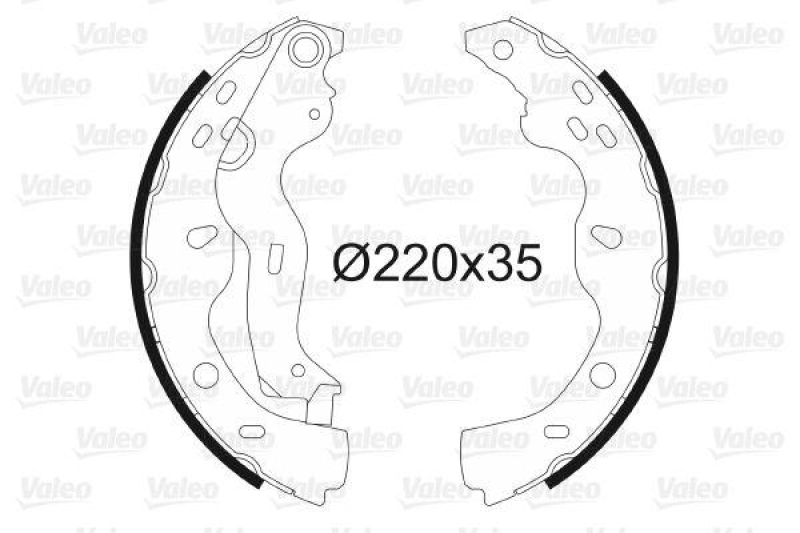 VALEO 564084 Bremsbacken-Satz