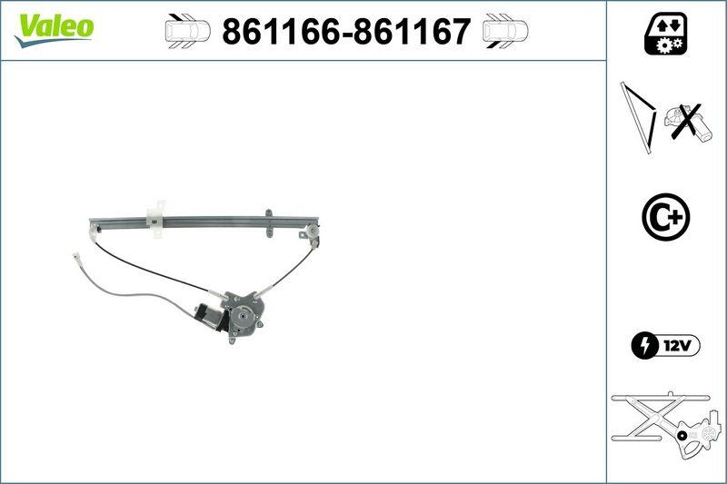 VALEO 861167 Fensterheber nur mit Komfort RR
