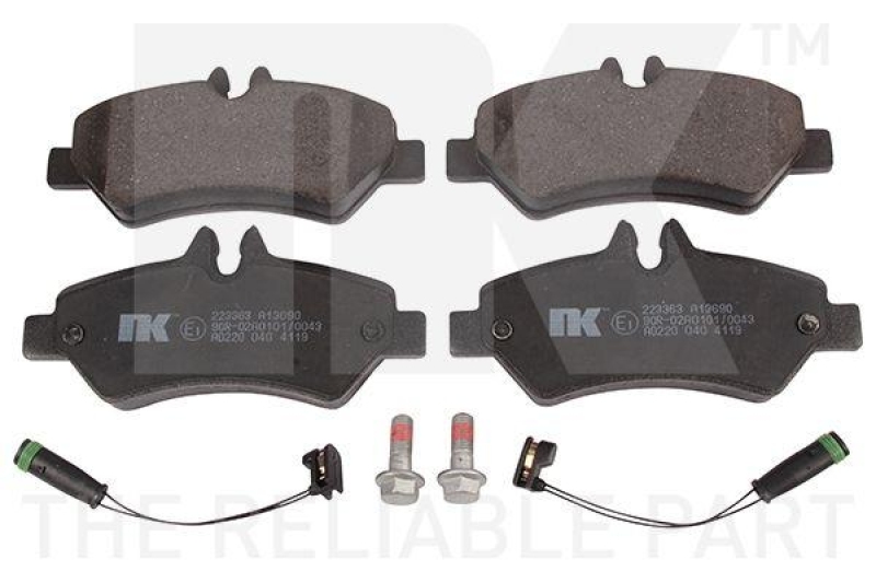 NK 223363 Bremsbelagsatz, Scheibenbremse f&uuml;r MERCEDES-BENZ, VW