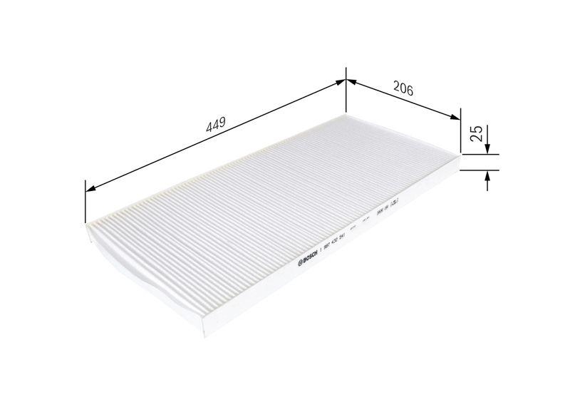 Bosch 1 987 432 541 Innenraumfilter M2541