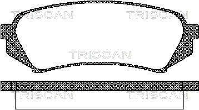 TRISCAN 8110 13049 Bremsbelag Hinten f&uuml;r Toyota Landcruiser