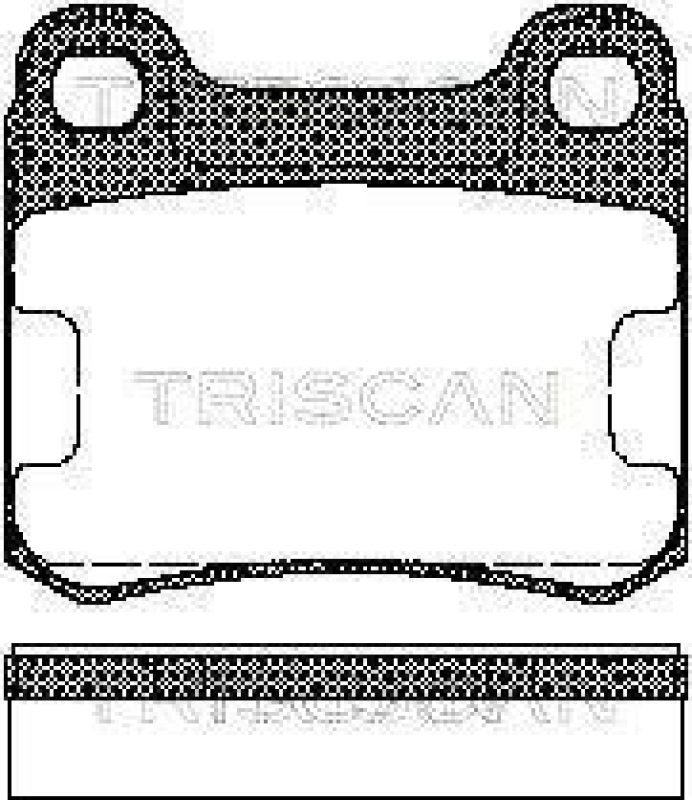 TRISCAN 8110 23115 Bremsbelag Hinten f&uuml;r Mercedes
