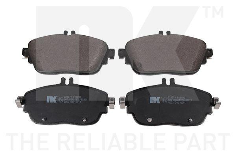 NK 223371 Bremsbelagsatz, Scheibenbremse f&uuml;r INFINITI, MERCEDES-BENZ