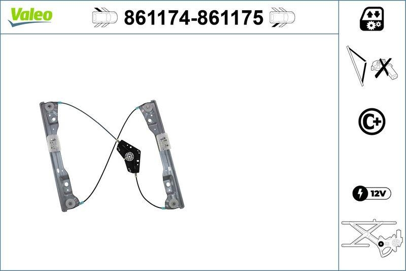 VALEO 861174 Fensterheber nur mit Komfort RL