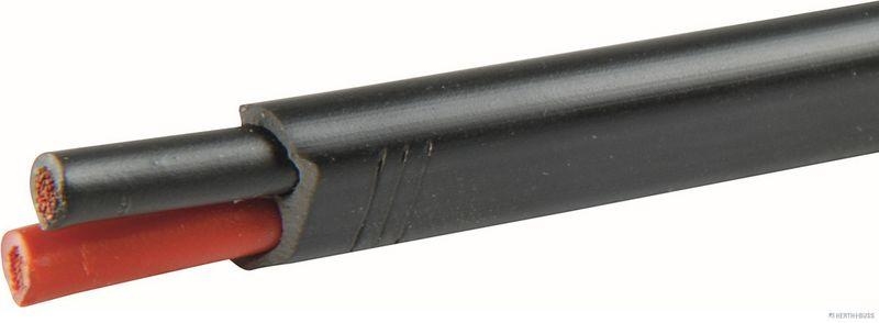 HERTH+BUSS 51275149500 Elektroleitung FLYY-fl 2 x 2,5 mm&sup2;, schwarz/rot, PVC