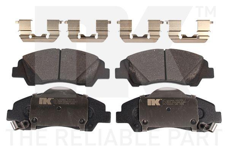 NK 223450 Bremsbelagsatz, Scheibenbremse f&uuml;r HYUNDAI