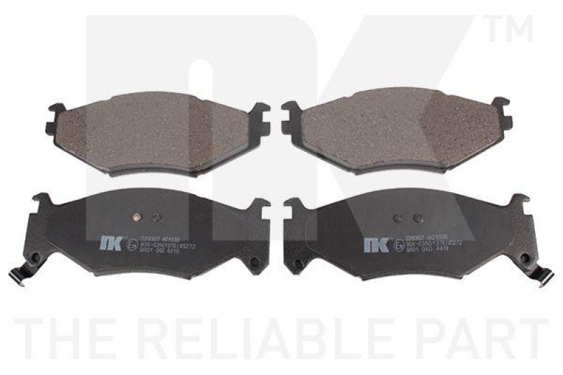 NK 229307 Bremsbelagsatz, Scheibenbremse f&uuml;r CHRYSLER, DODGE