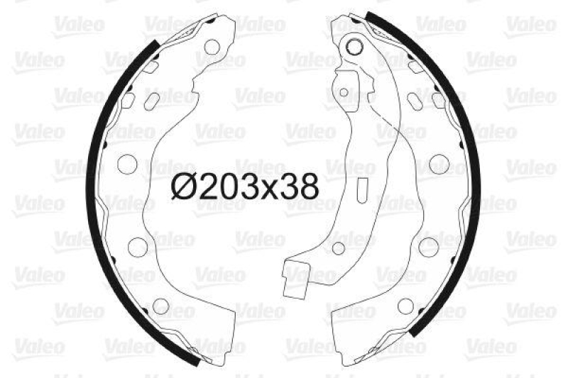 VALEO 564095 Bremsbacken-Satz