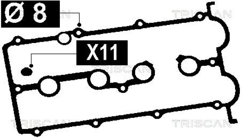 TRISCAN 515-4056 Ventildeckeldichtungsatz für Mazda