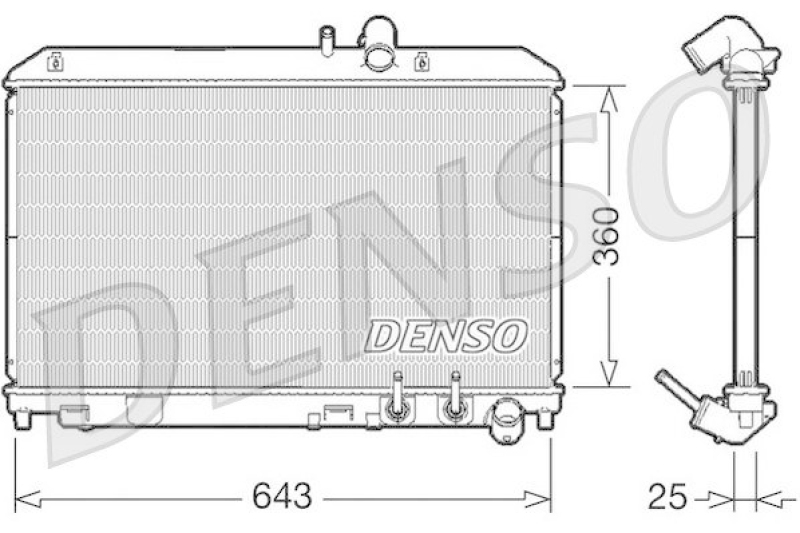 DENSO DRM44012 K&uuml;hler MAZDA RX 8 (SE17) 2.6 Wankel (2003 - 2012)