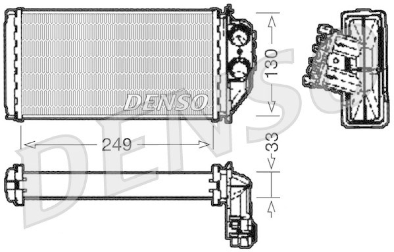 DENSO DRR21002 Wärmetauscher PEUGEOT 307