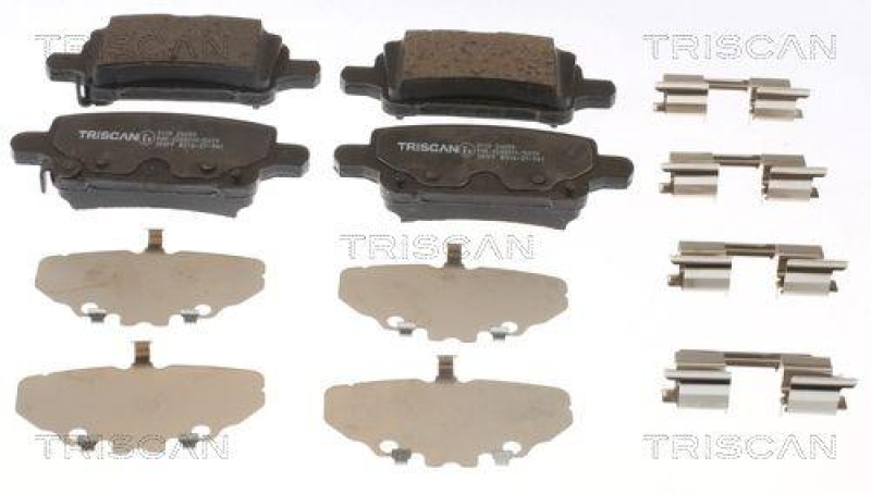 TRISCAN 8110 24059 Bremsbelag Hinten f&uuml;r Opel, Vauxhall