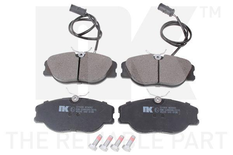 NK 221009 Bremsbelagsatz, Scheibenbremse f&uuml;r ALFA ROMEO, FIAT, LANCIA