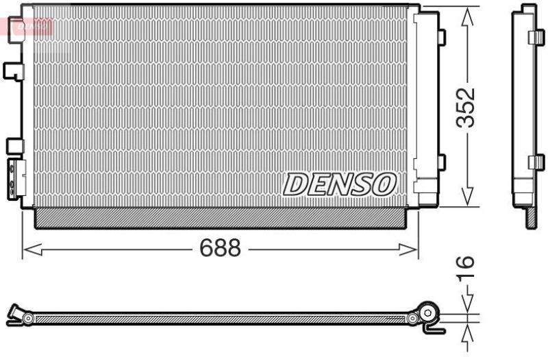 DENSO DCN23038 Kondensator RENAULT MEGANE III Grandtour (KZ0/1) (09- )