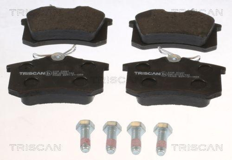 TRISCAN 8110 24061 Bremsbelag Hinten f&uuml;r Opel, Vauxhall