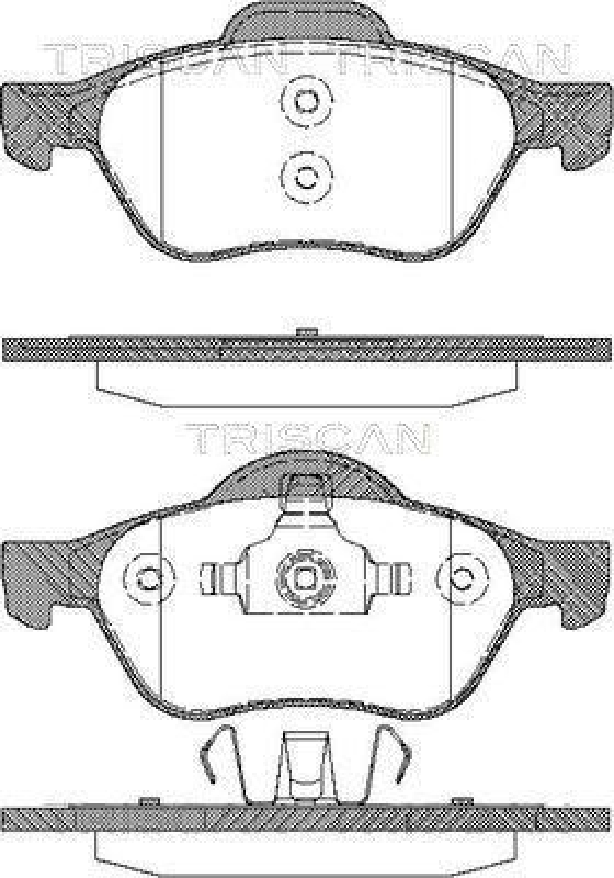 TRISCAN 8110 25013 Bremsbelag Vorne f&uuml;r Renault Laguna