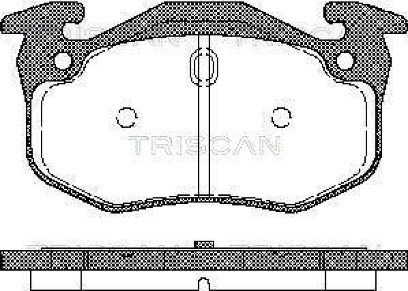 TRISCAN 8110 25018 Bremsbelag Hinten f&uuml;r Renault Clio, Megane