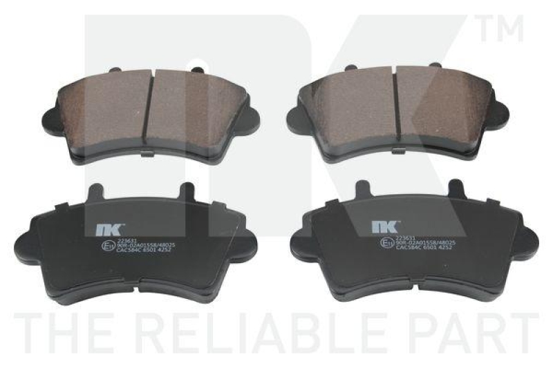 NK 223631 Bremsbelagsatz, Scheibenbremse f&uuml;r NISS, OPEL, RENAULT, VAUX