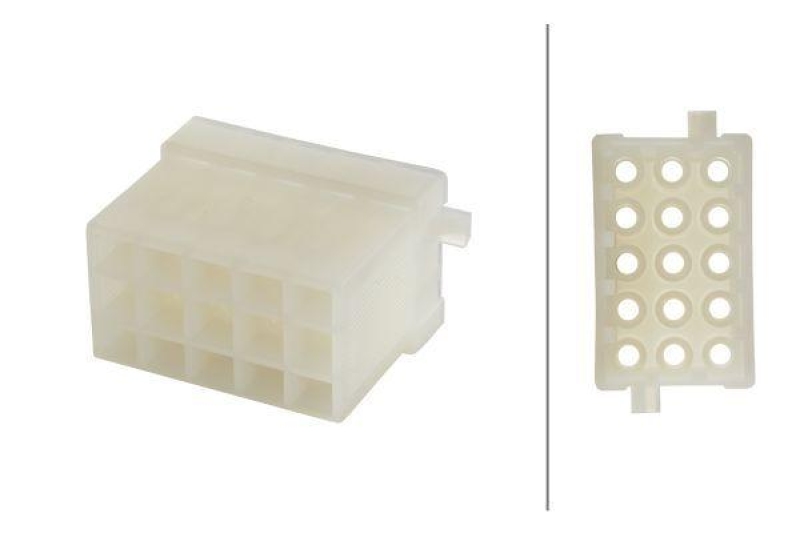 HELLA 8KW 744 856-003 Steckgehäuse B 114 15 polig, -> 2,5 mm²