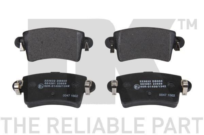 NK 223632 Bremsbelagsatz, Scheibenbremse f&uuml;r NISS, OPEL, RENAULT, VAUX