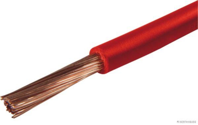 HERTH+BUSS 51275411005 Elektroleitung FLY 6,0 mm&sup2;, rot, PVC, 5 m