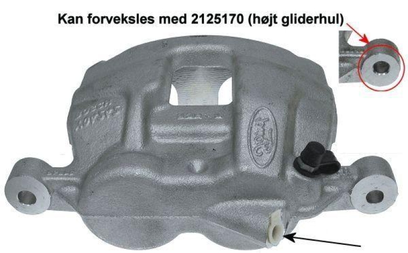 HELLA 8AC 355 387-321 Bremssattel f&uuml;r FORD